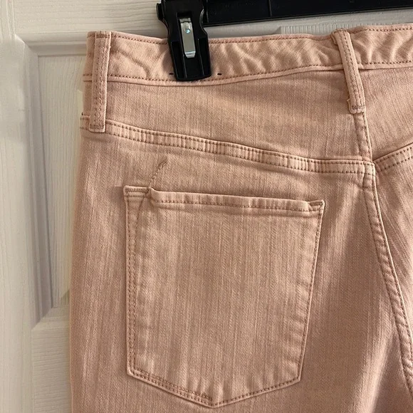 NWT Mossimo Denim High Rise Crop Jegging Power Stretch 10/30R Light Pink Gold - Picture 3 of 6